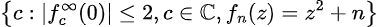 Mandelbrot Set Formula